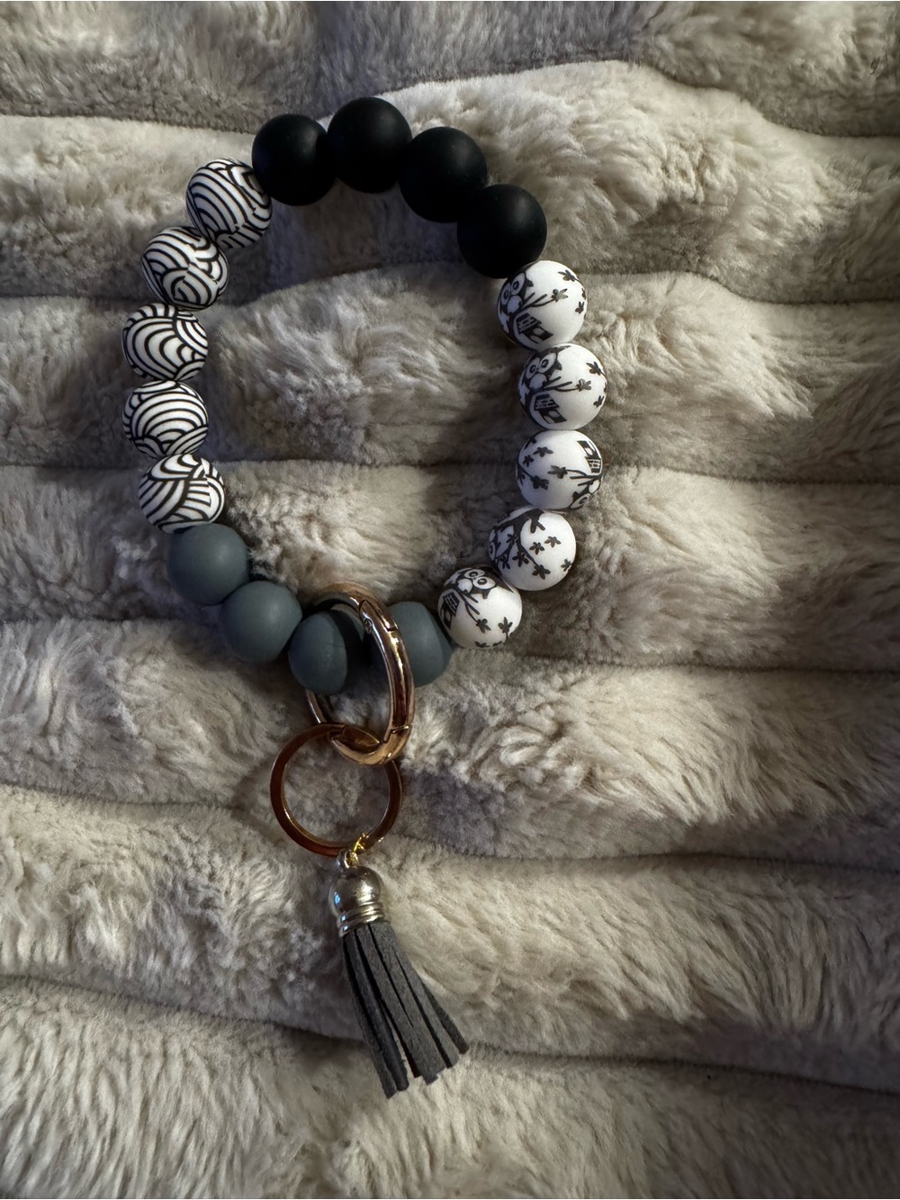 Beaded Bracelet Keychain
